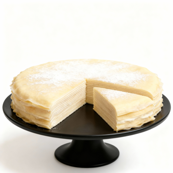 Vanilla Japanese Mille Crepe Cake